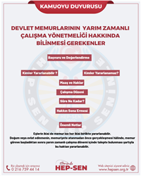 Memurlar İçin Yarı Zamanlı Çalışma Hakkında Yönetmelik Yayımlanıyor